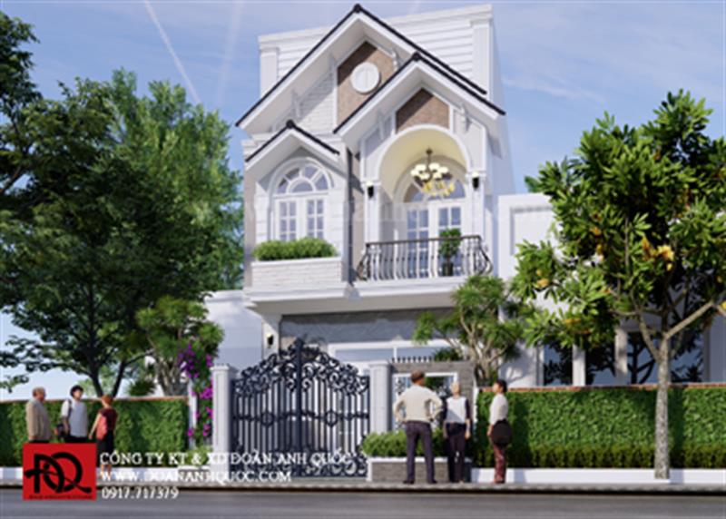 Thiết kế nhà Phan Thiết, Xây nhà trọn gói Phan Thiết, Thi công nhà trọn gói Phan Thiết, Thiết kế Thi công nội thất Phan Thiết Bình Thuận, Công ty Xây dựng Bình Thuận, Thiết kế nhà Bình Thuận, Xây nhà trọn gói Bình Thuận. Thiết kế nhà mái Thái 5,5x14,4m tại Phan Thiết _MS14